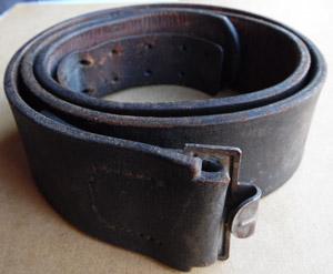 E/M NCO Leather Belt